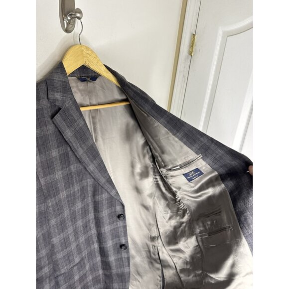 Brooks Brothers 346 Gray Glen Plaid Sport Coat 42R NWT 100% Linen - Picture 7 of 11